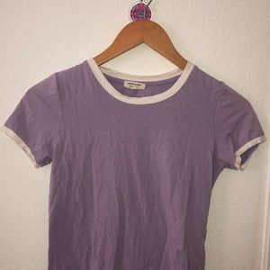 Lilac Purple Ringer T-shirt